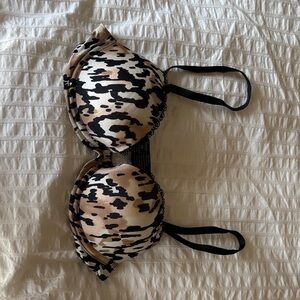 Soma Leopard Print Bra with Black Accents